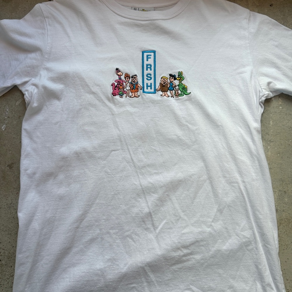FRSH Company x Flinstones White Graphic T-Shirt